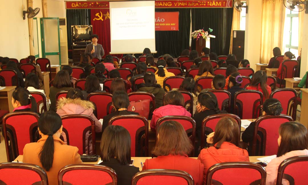 Tập huấn hệ sinh thái khởi nghiệp, khởi nghiệp đổi mới sáng tạo.