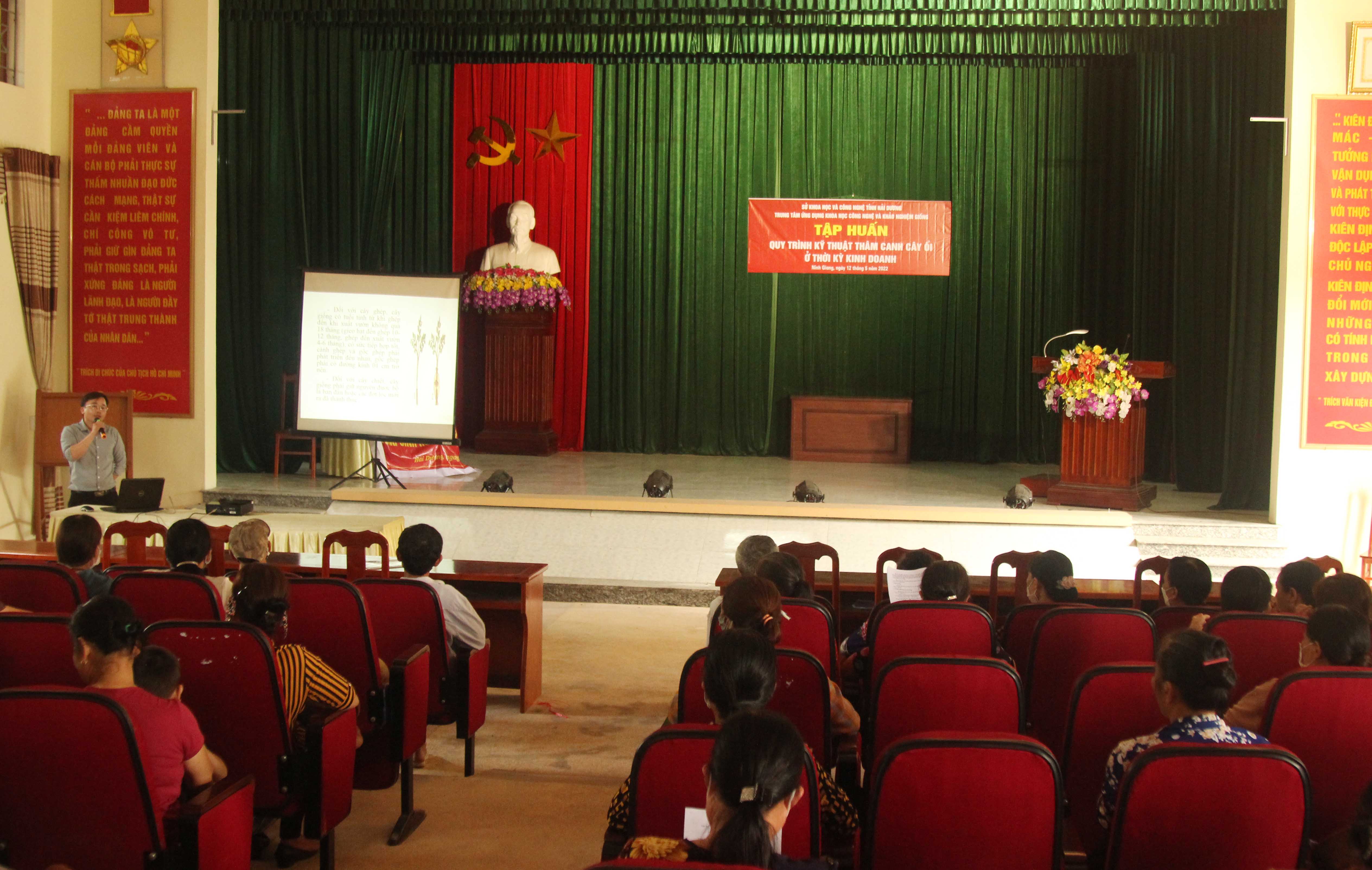 Chuyển giao kỹ thuật thâm canh cây ổi ở thời kỳ kinh doanh.