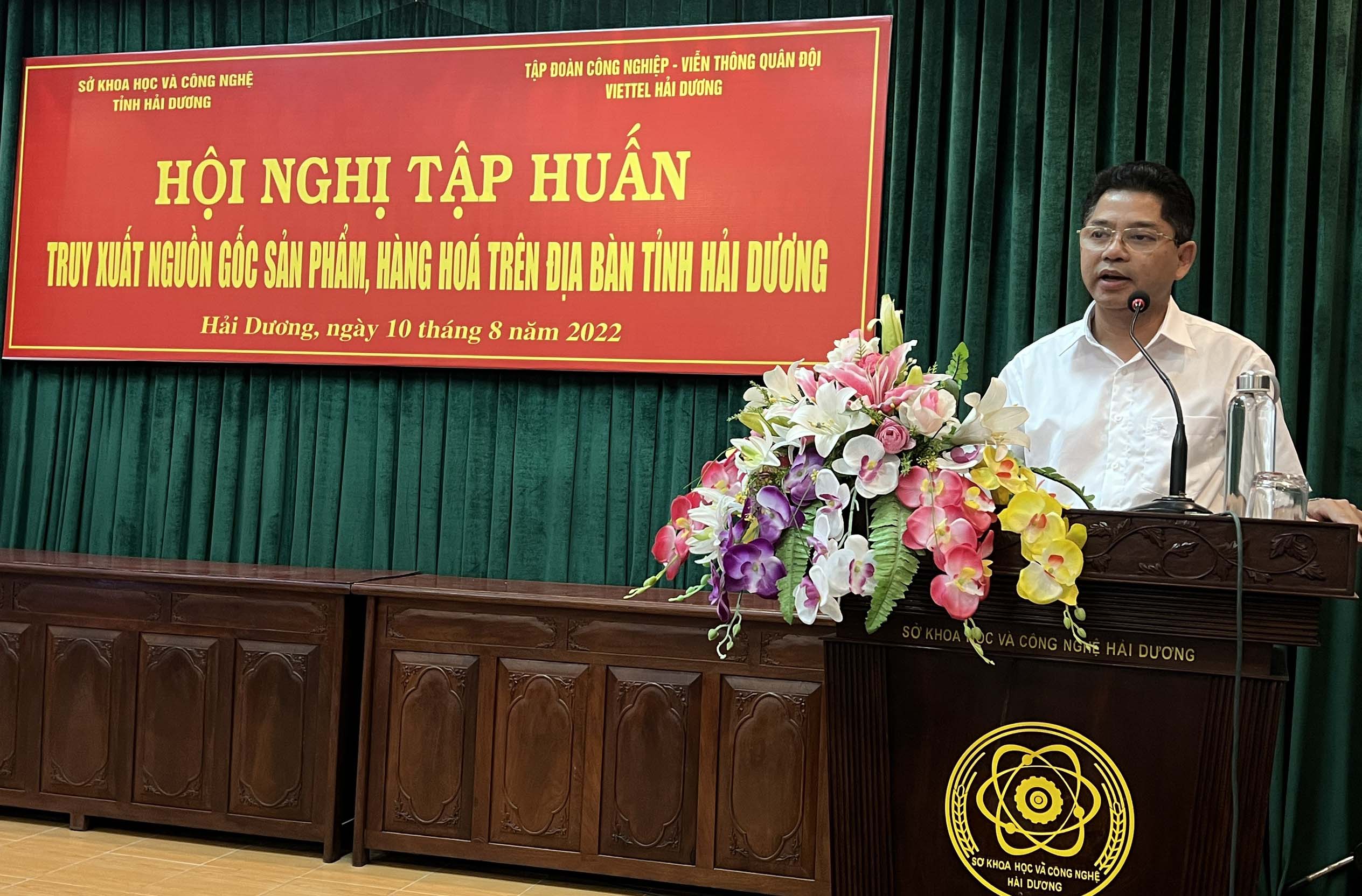 Tổ chức tập huấn về truy xuất nguồn gốc sản phẩm, hàng hoá trên địa bàn tỉnh Hải Dương.