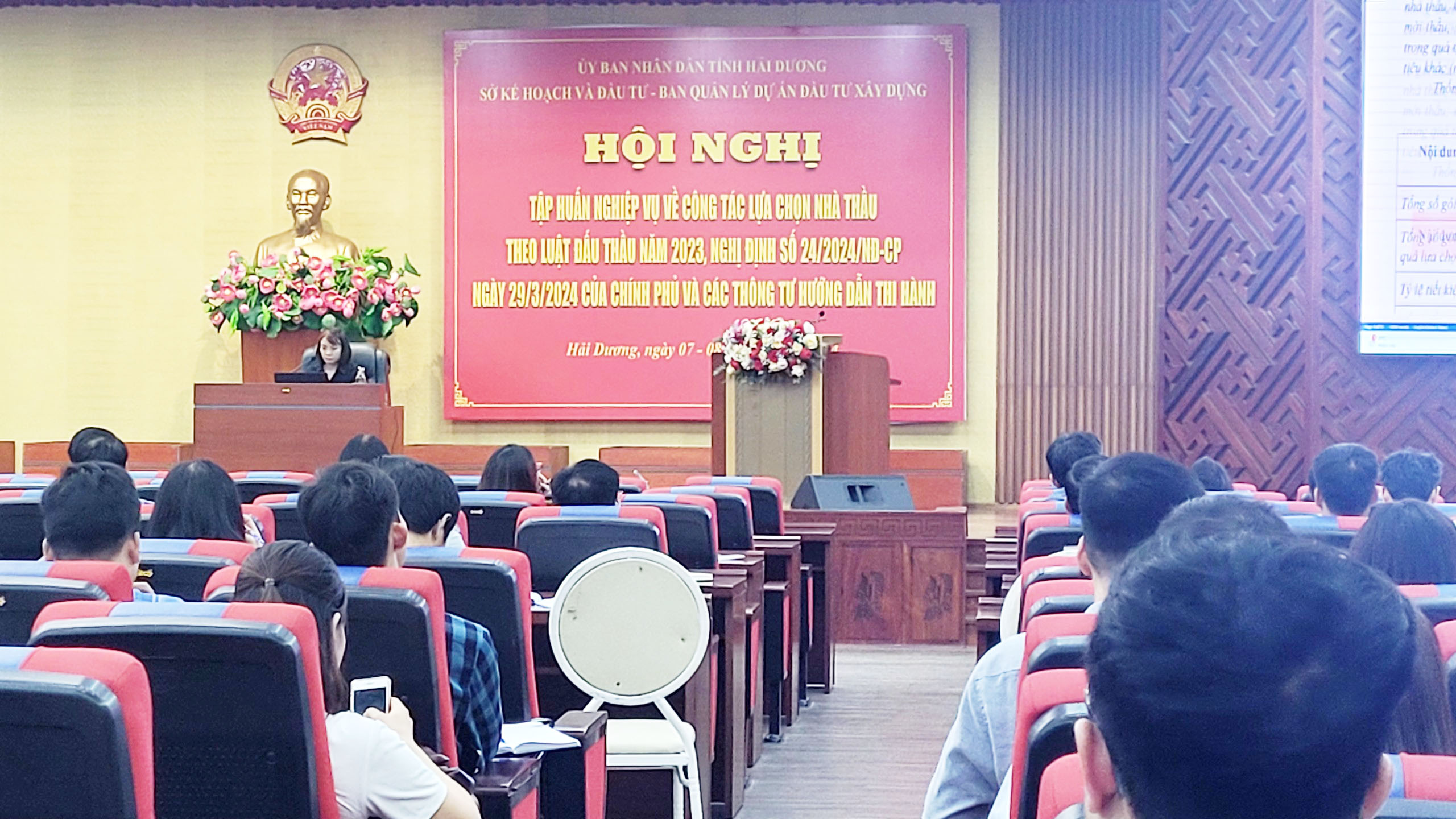 Hội nghị tập huấn nâng cao nghiệp vụ đấu thầu và công tác lựa chọn nhà thầu theo Luật đấu thầu năm 2023, nghị định số 24/2024/NĐ-CP.