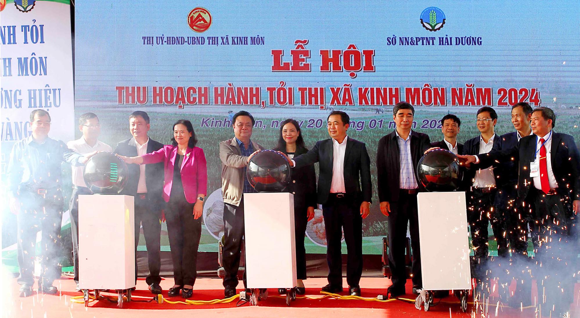 TX. Kinh Môn: Tổ chức lễ hội thu hoạch hành, tỏi