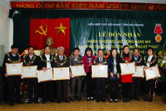 Kết quả cuộc thi sáng tạo kỹ thuật tỉnh Hải Dương lần thứ VIII (2012 - 2013).