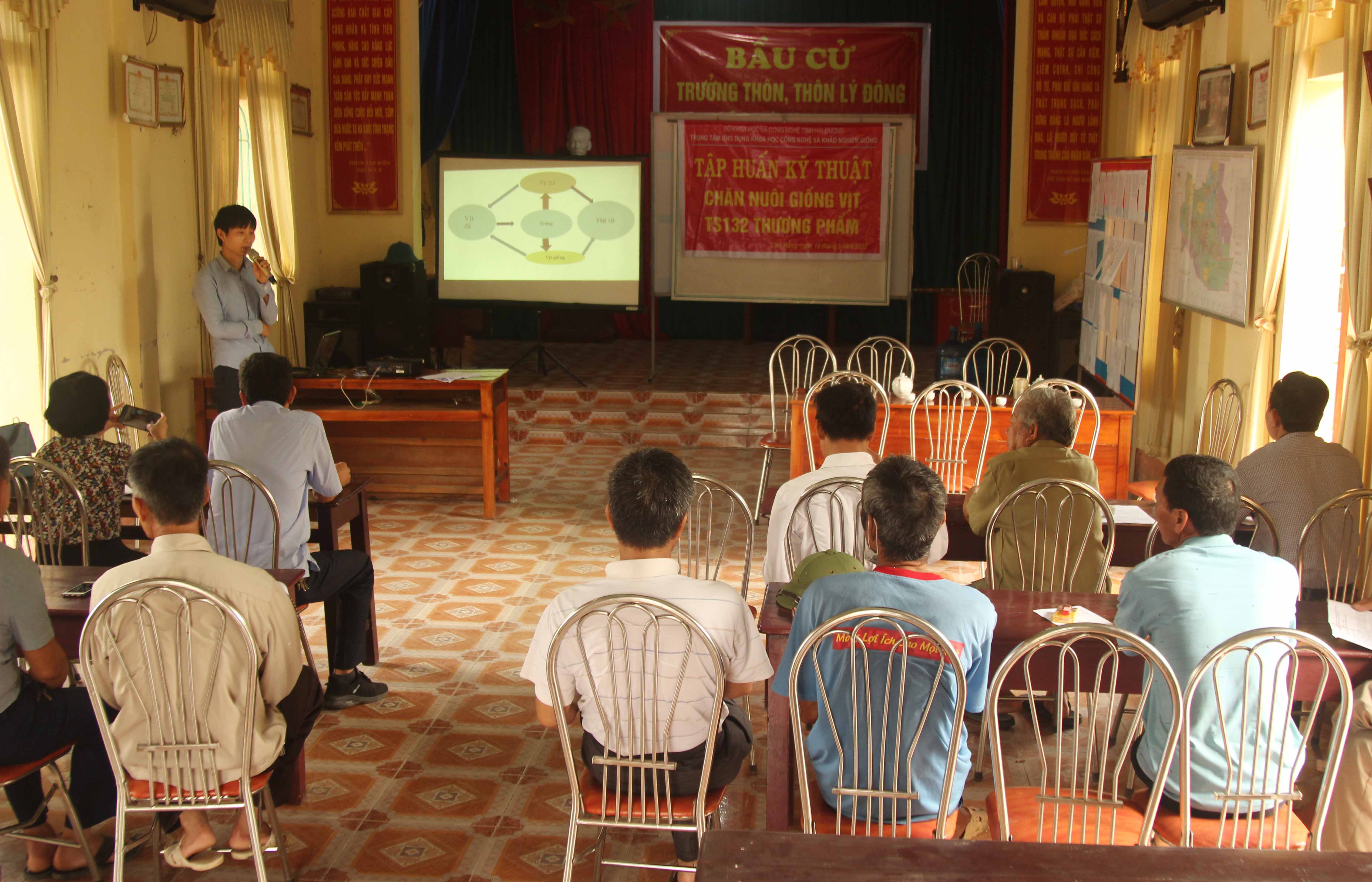 Tập huấn chuyển giao KHCN trong chăn nuôi giống vịt TS 132 thương phẩm